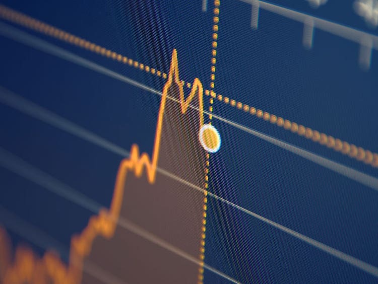 Abstract images of financial numbers, image links to case study about financial reporting